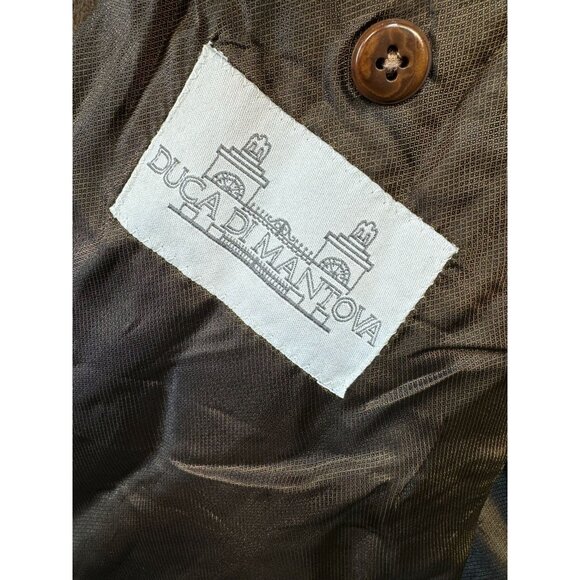 Vintage Colombo Mens Wool Blazer Jacket Brown Vasari Made In Italy - Picture 6 of 14